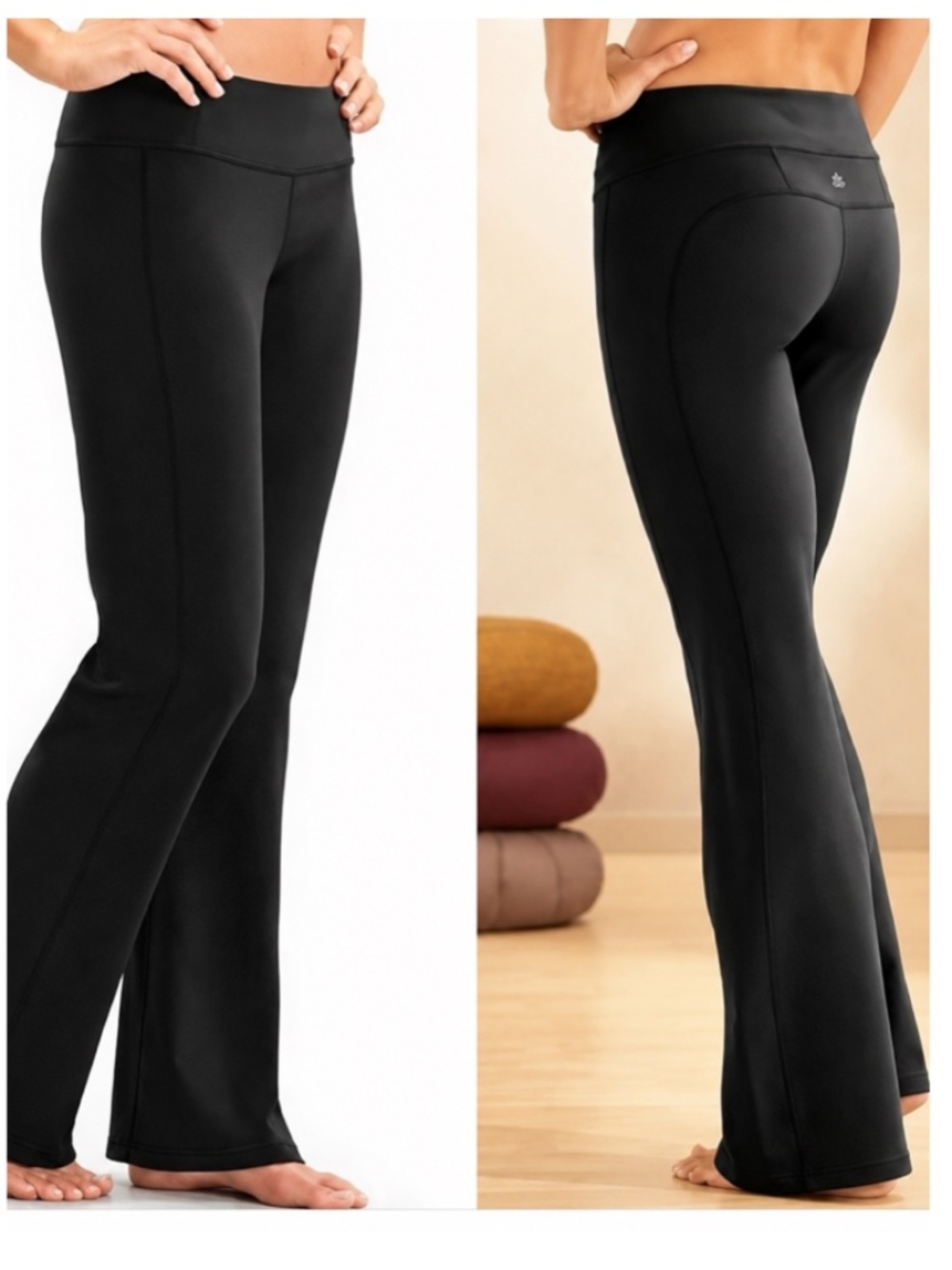 ATHLETA Revelation Supplex Flare Yoga Pants Black Size XL - Picture 2 of 9